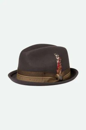 20th Anniversary Gain Fedora - Chocolate/Gold