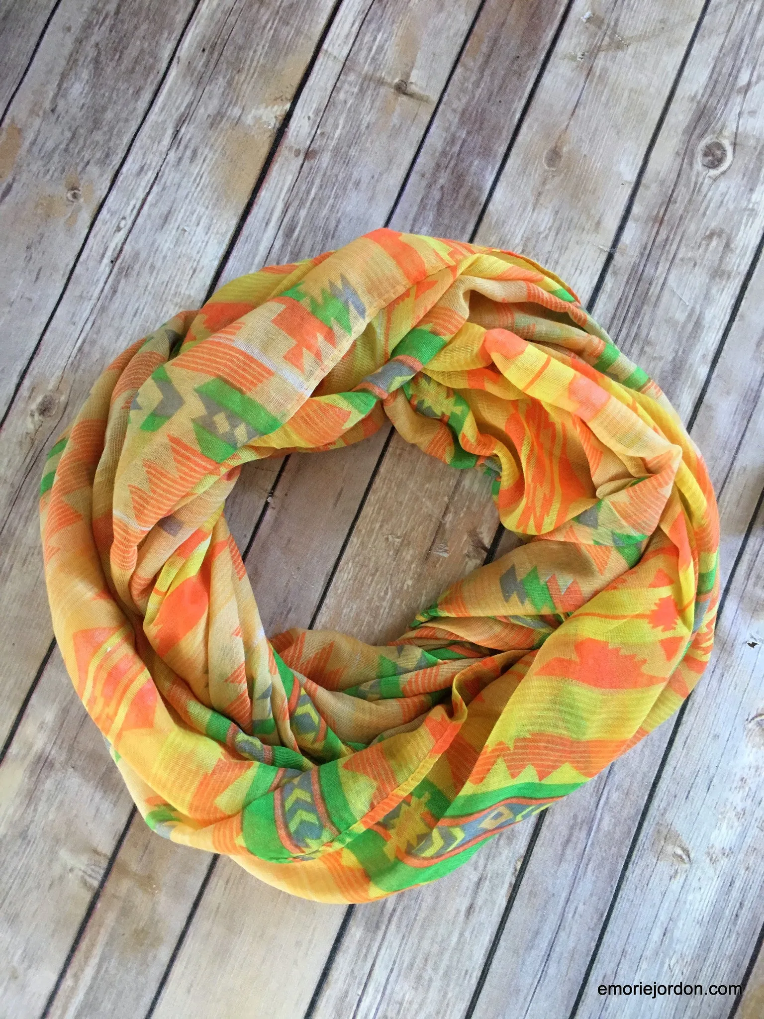 Aztec Boho Chic Infinity Scarves