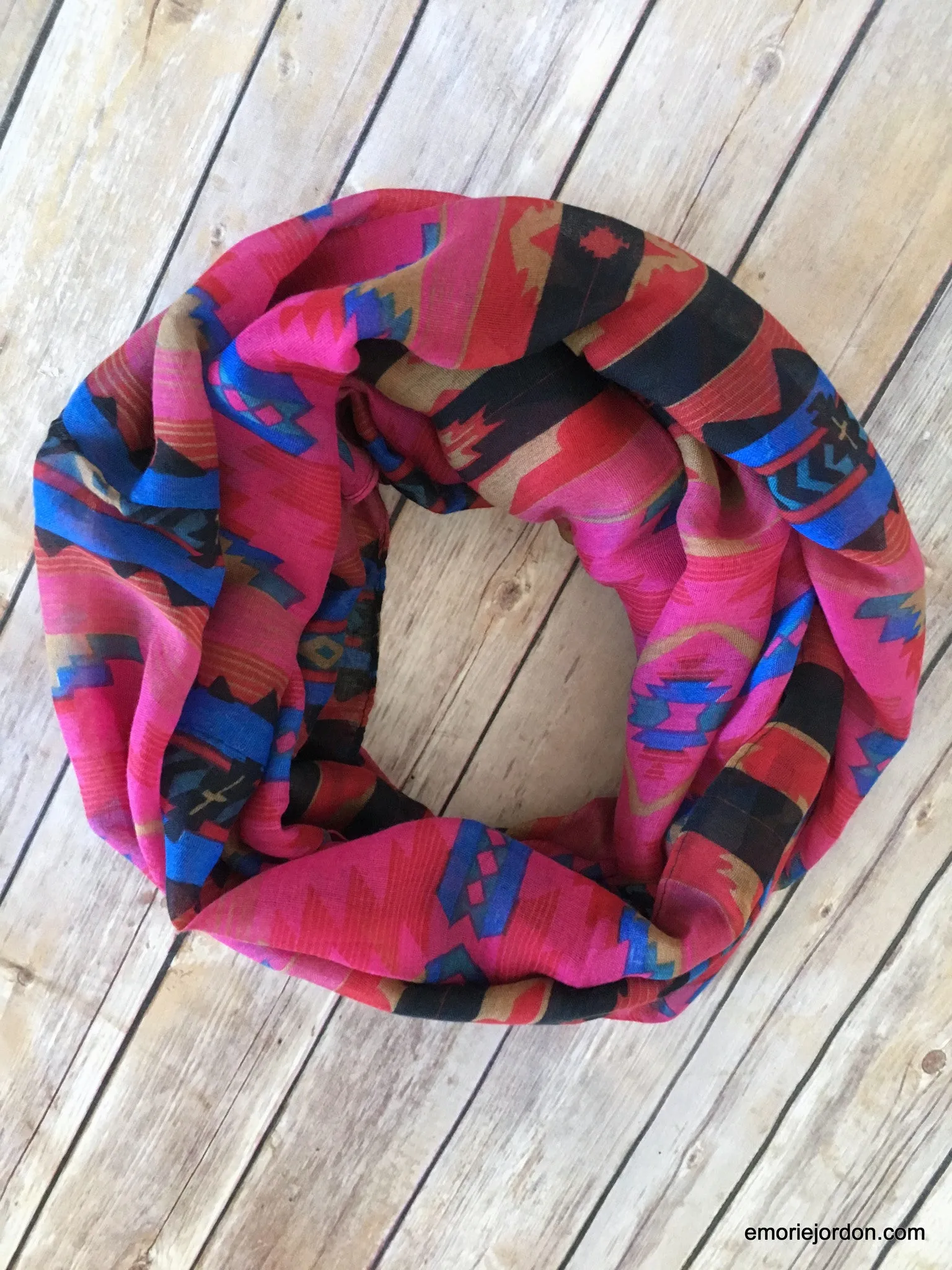 Aztec Boho Chic Infinity Scarves