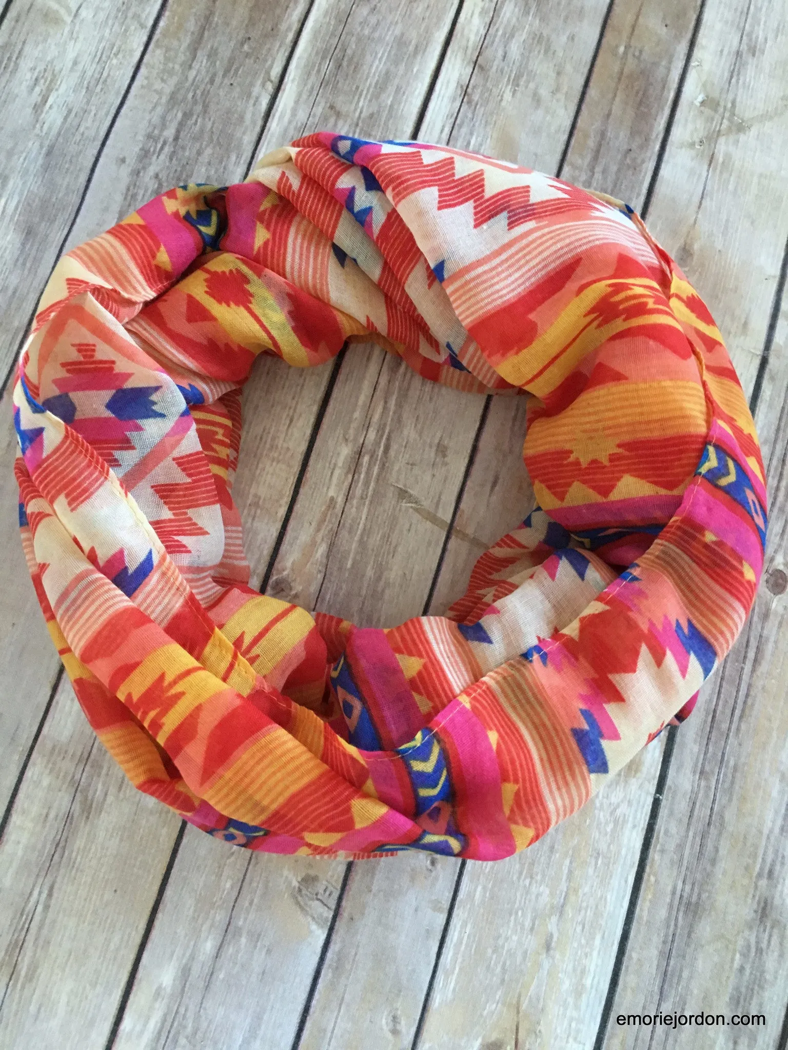 Aztec Boho Chic Infinity Scarves