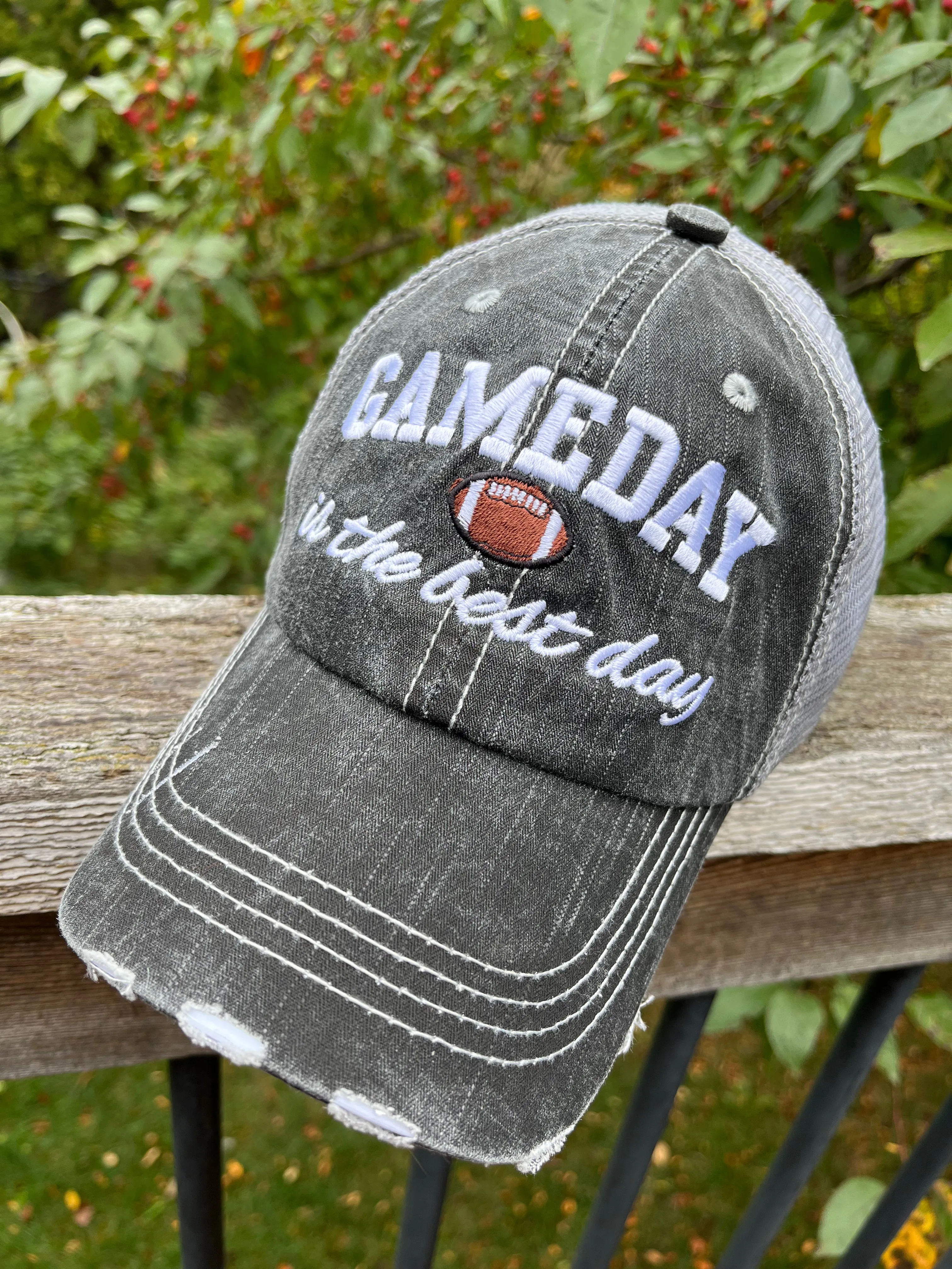 Baseball and football hats GAMEDAY IS THE BEST DAY Embroidered trucker cap Gameday outfit