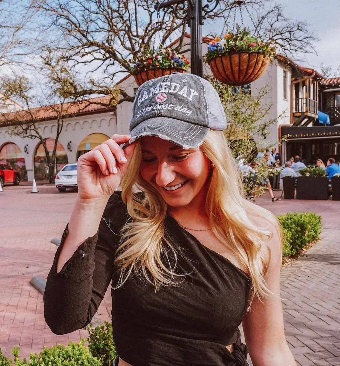 Baseball and football hats GAMEDAY IS THE BEST DAY Embroidered trucker cap Gameday outfit