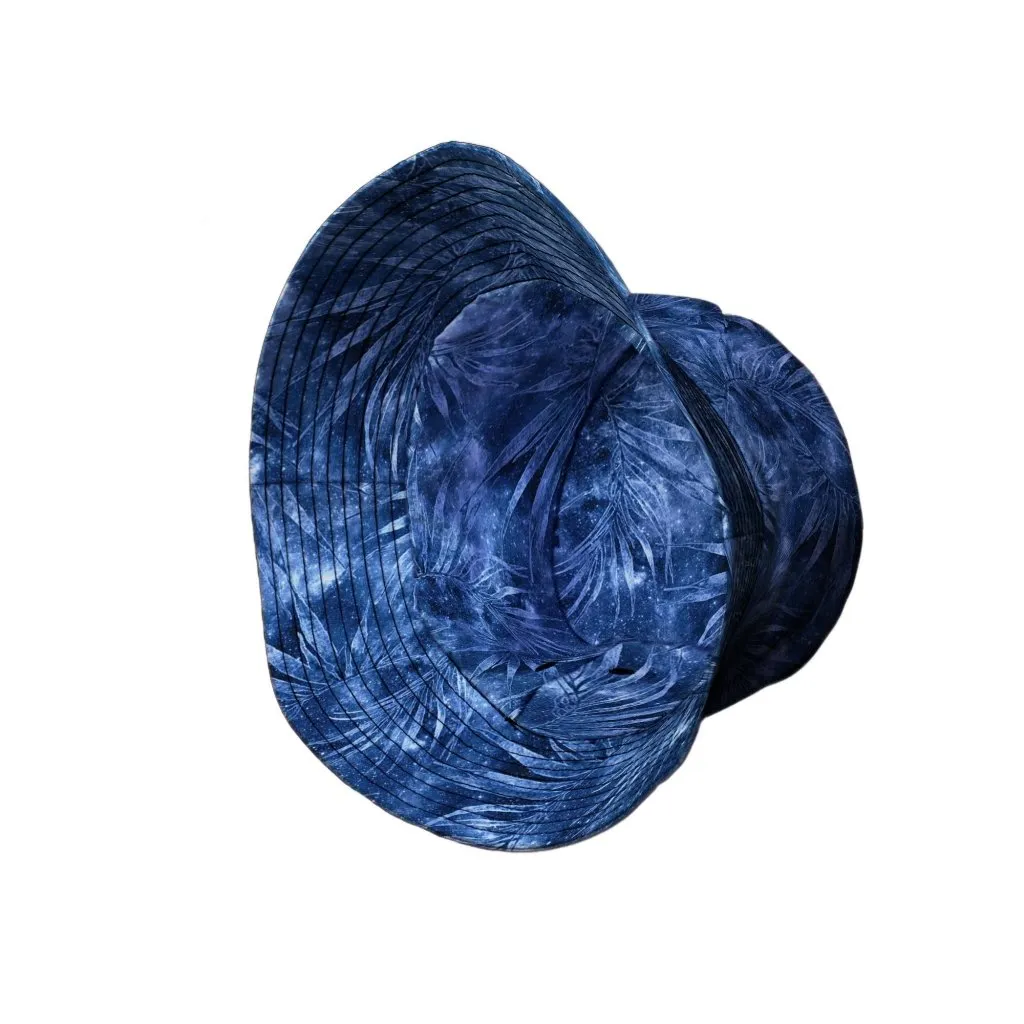 Blue Grey Hawaiian Space Bucket Hat