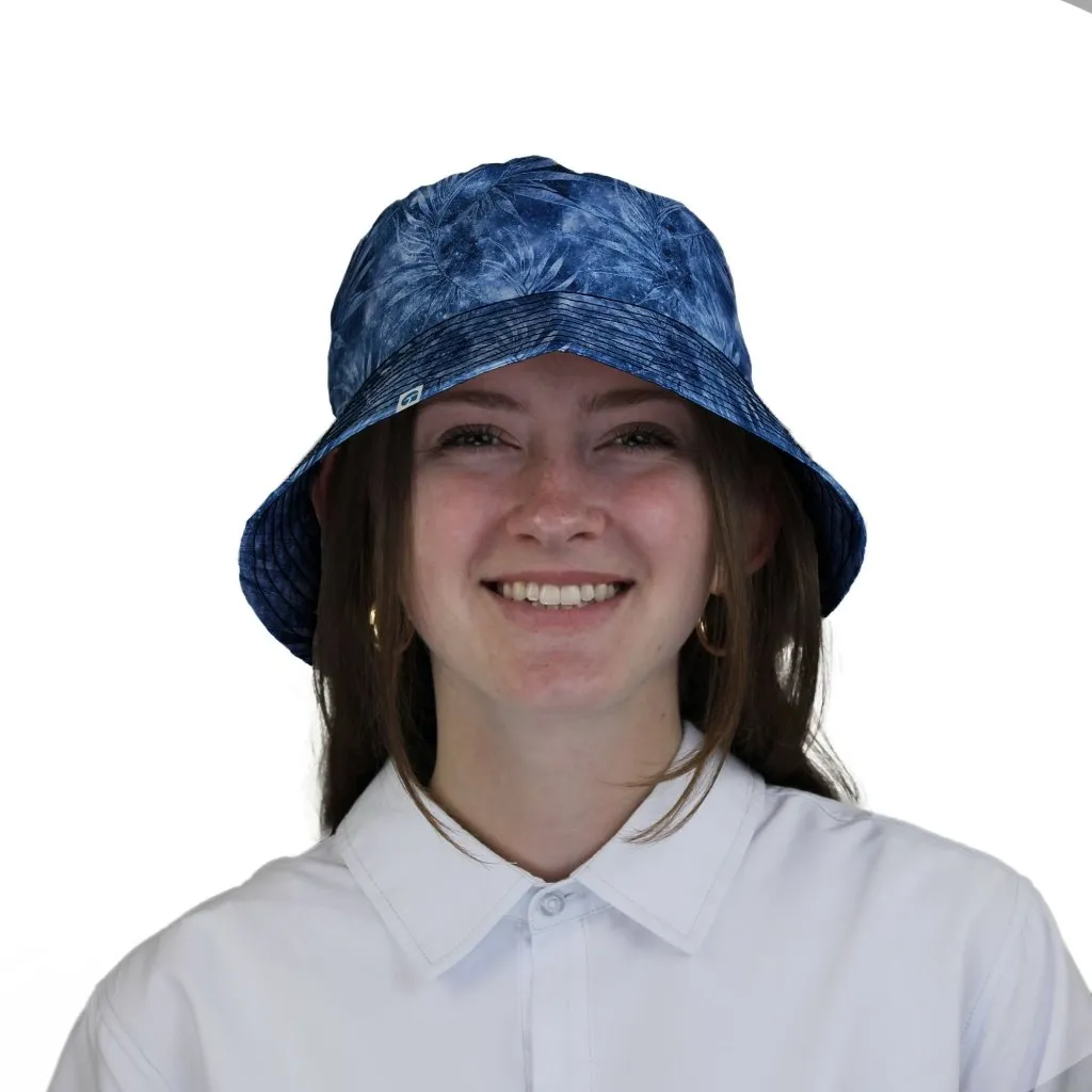 Blue Grey Hawaiian Space Bucket Hat