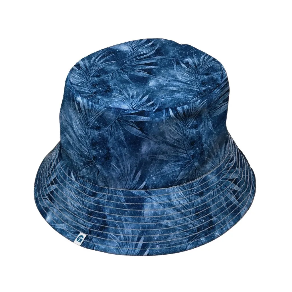 Blue Grey Hawaiian Space Bucket Hat