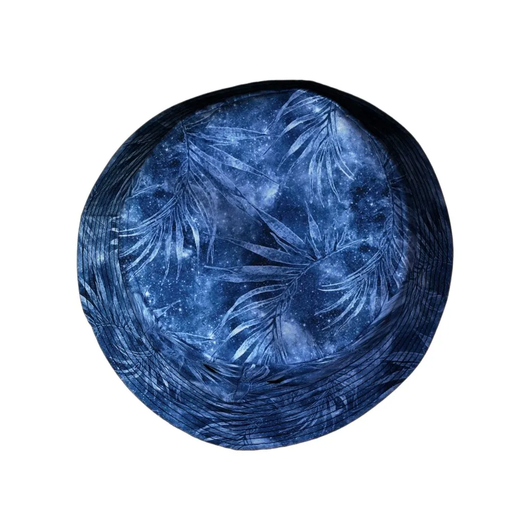 Blue Grey Hawaiian Space Bucket Hat