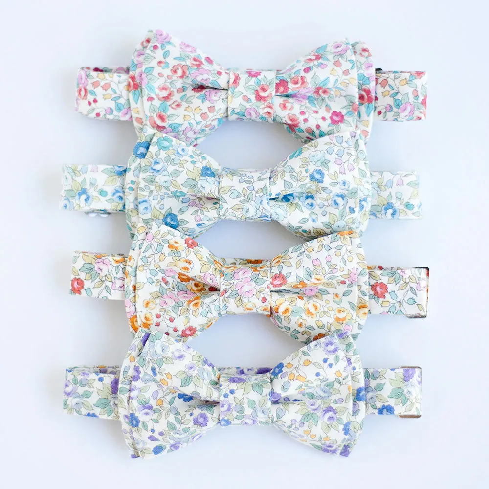 Boy's Bow Tie / Blossoms In Purple