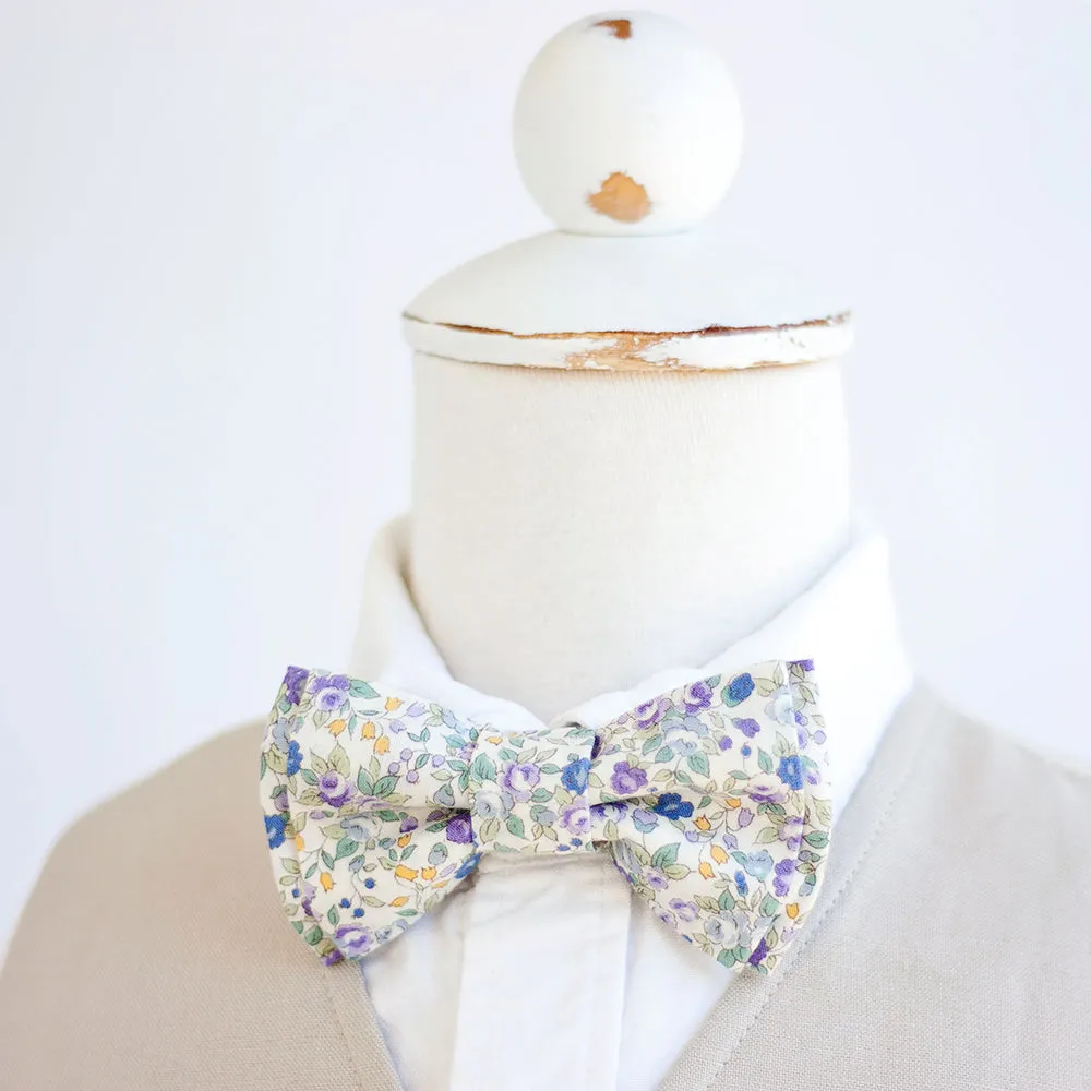 Boy's Bow Tie / Blossoms In Purple