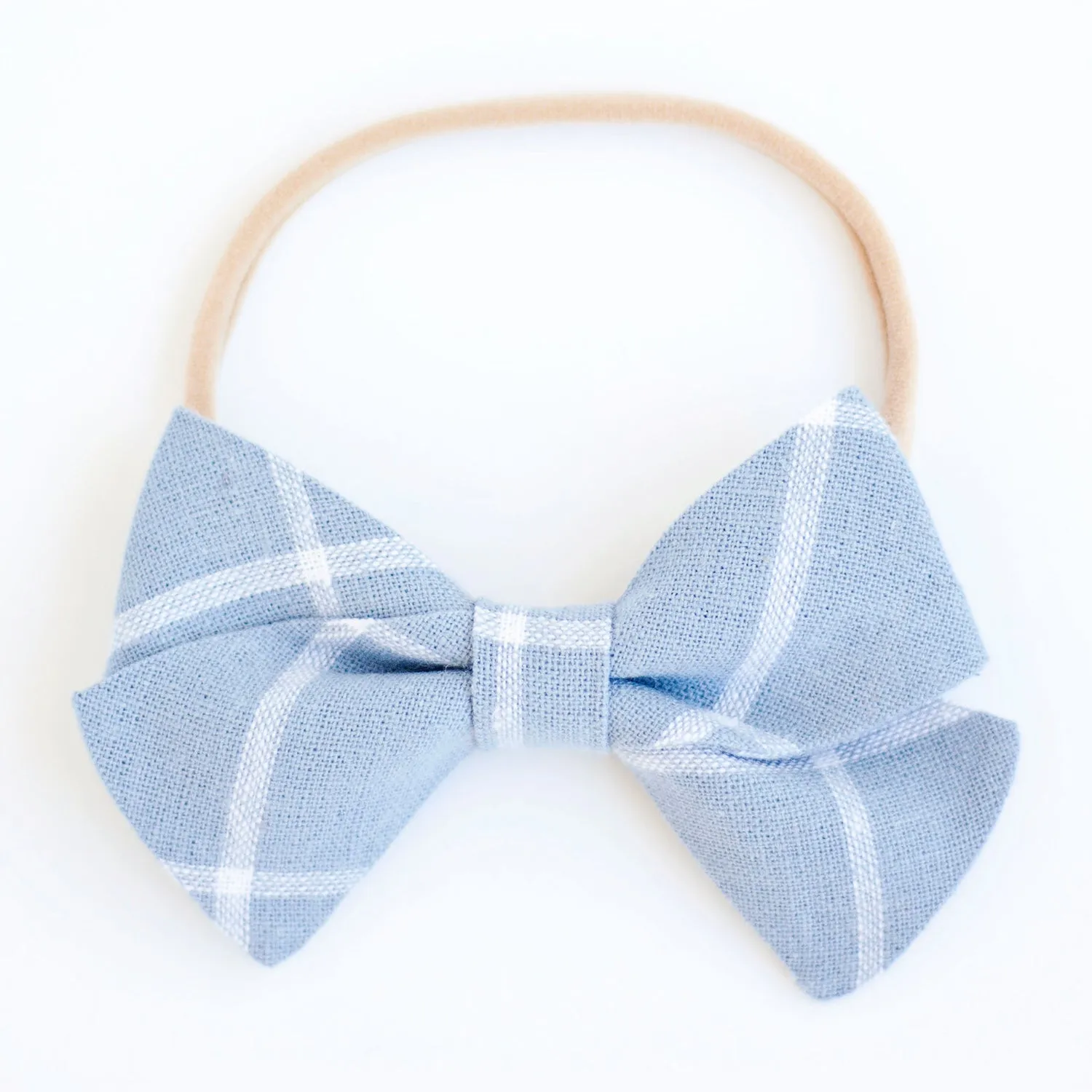 Boy's Bow Tie / Chambray Linen Window Pane