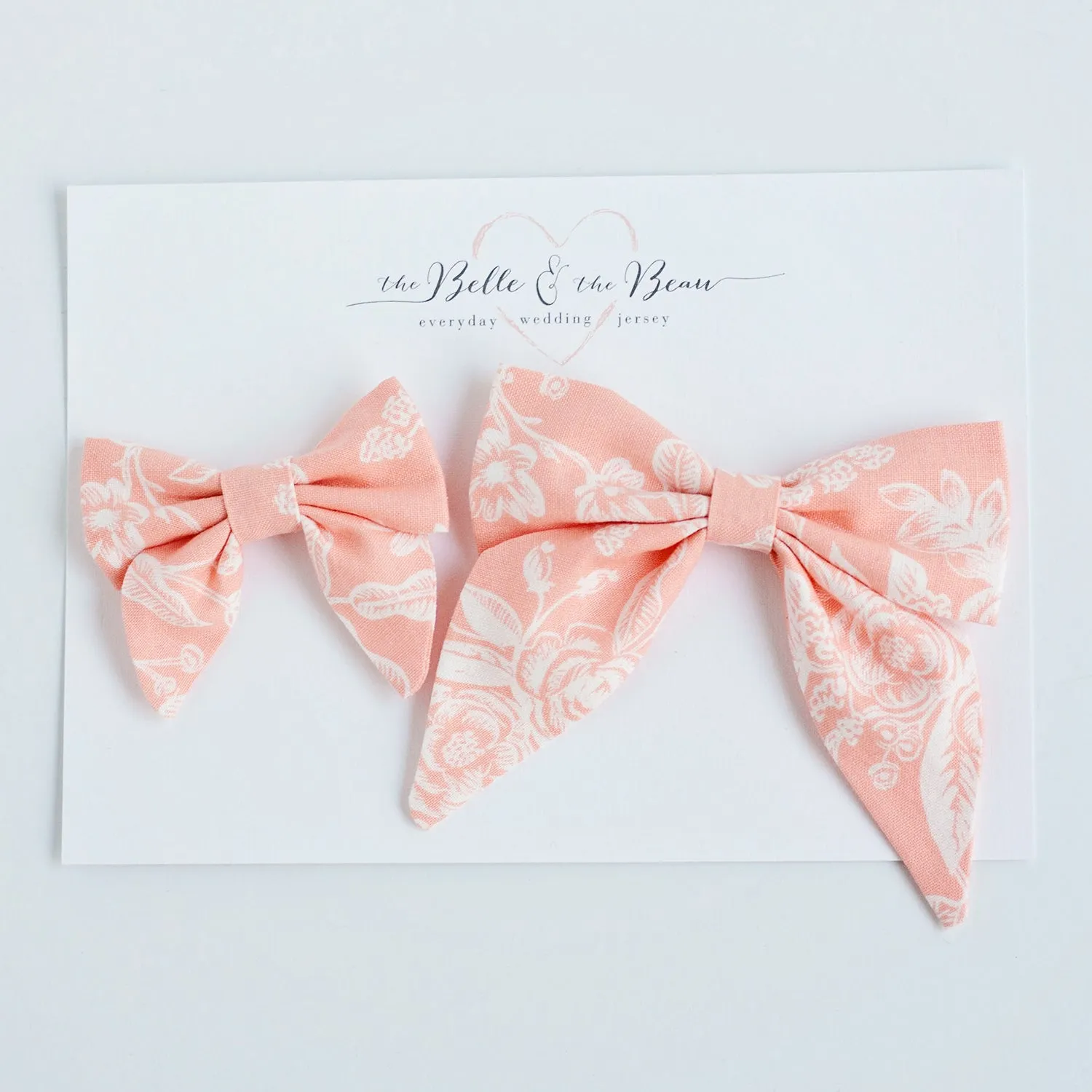 Boy's Bow Tie / Peach Toile