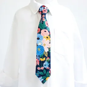 Boy's Necktie / Garden Party In Navy