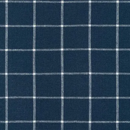 Boy's Necktie / Navy Linen Window Pane