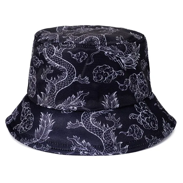 Bucket Hats Women Reversible Summer Print Bucket Hat Travel Hat