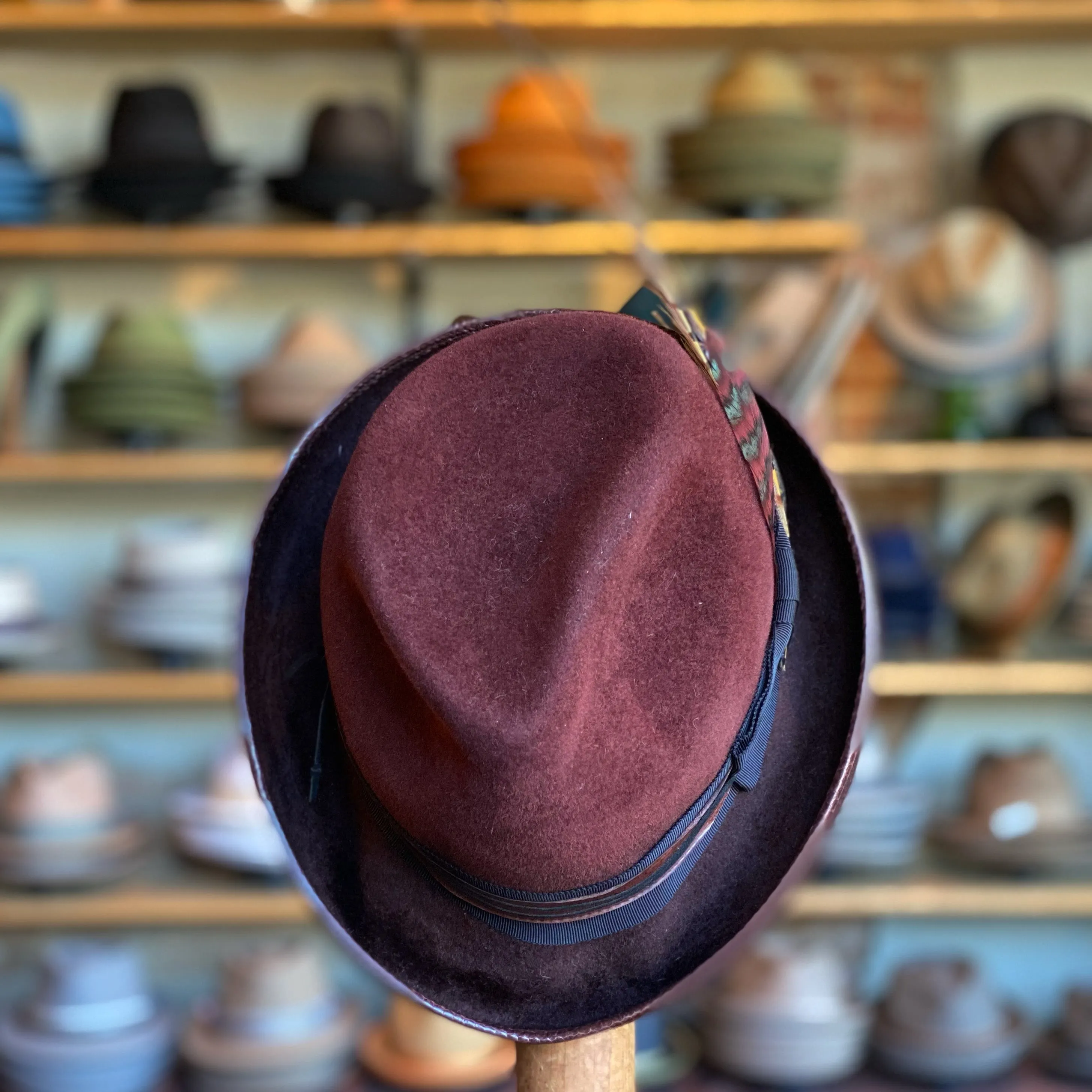 Burgundy Skye Fedora