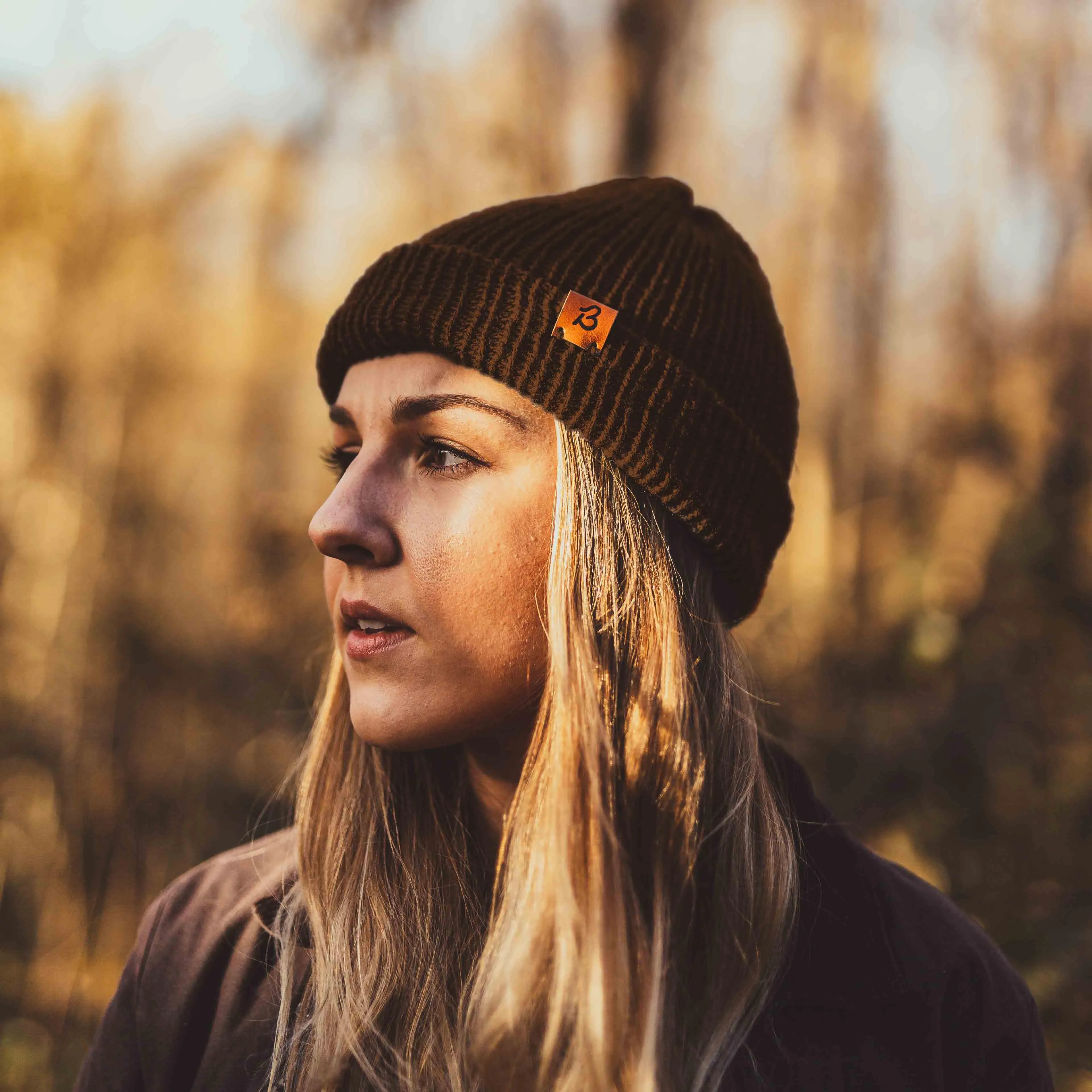 Burnt Mustard Yellow Wooly Beanie Hat