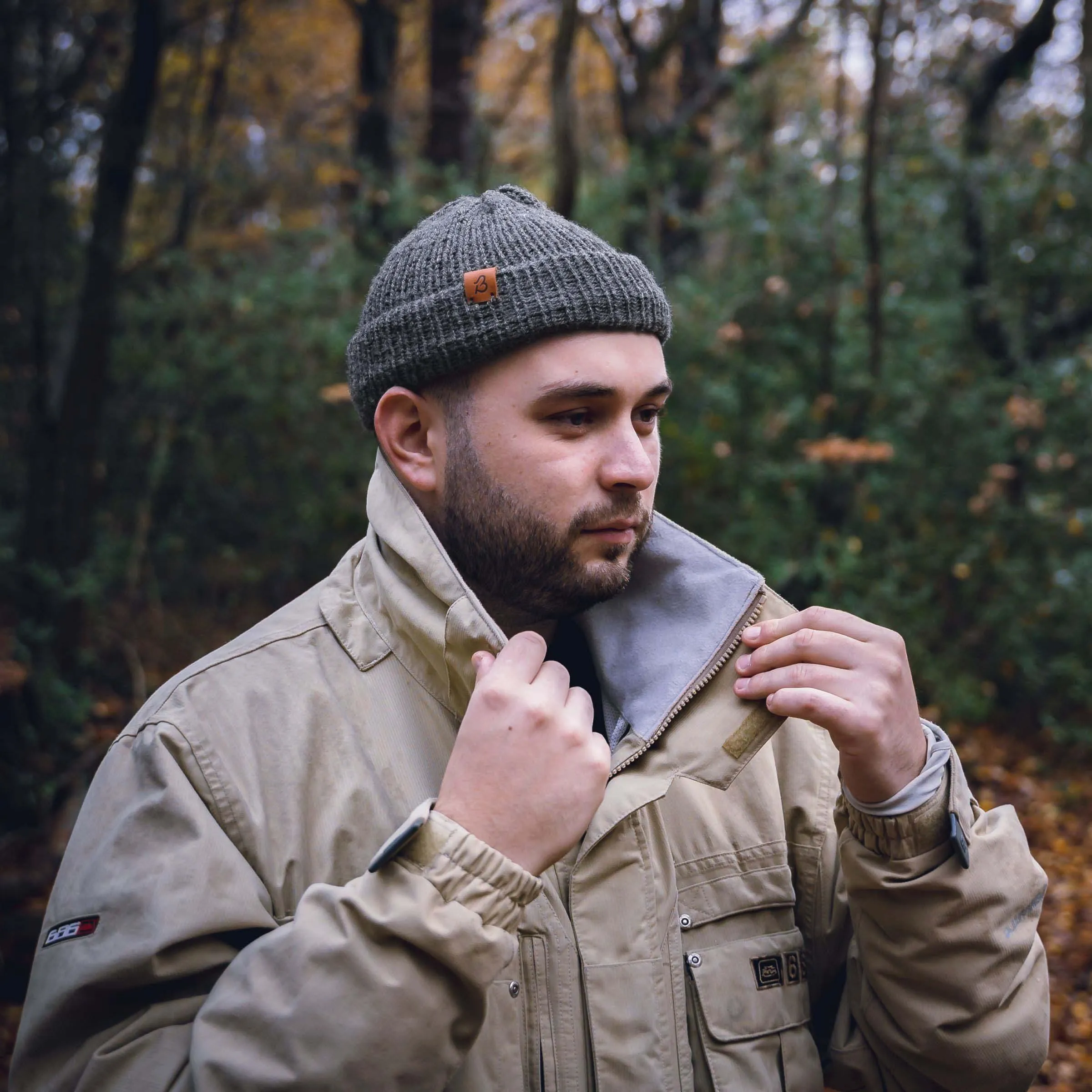 Burnt Mustard Yellow Wooly Beanie Hat