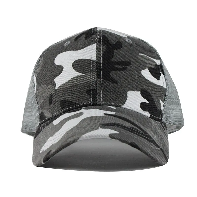 Camouflage Mesh Army Trucker Baseball Cap