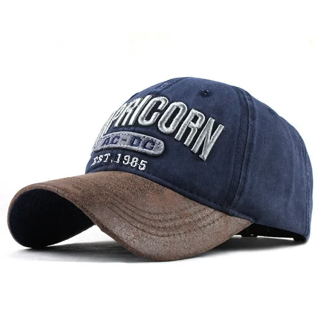 Capricorn AC DC Embroidered Snapback Baseball Cap