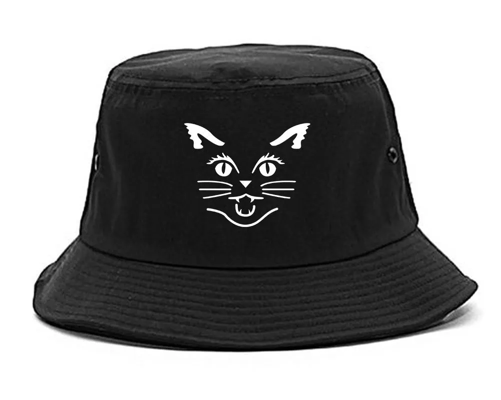 Cat Face Halloween Bucket Hat