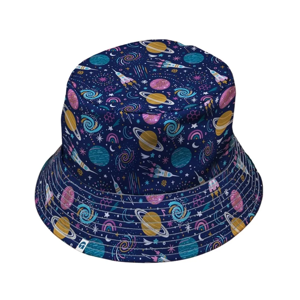 Cosmic Cute Outer Space Bucket Hat