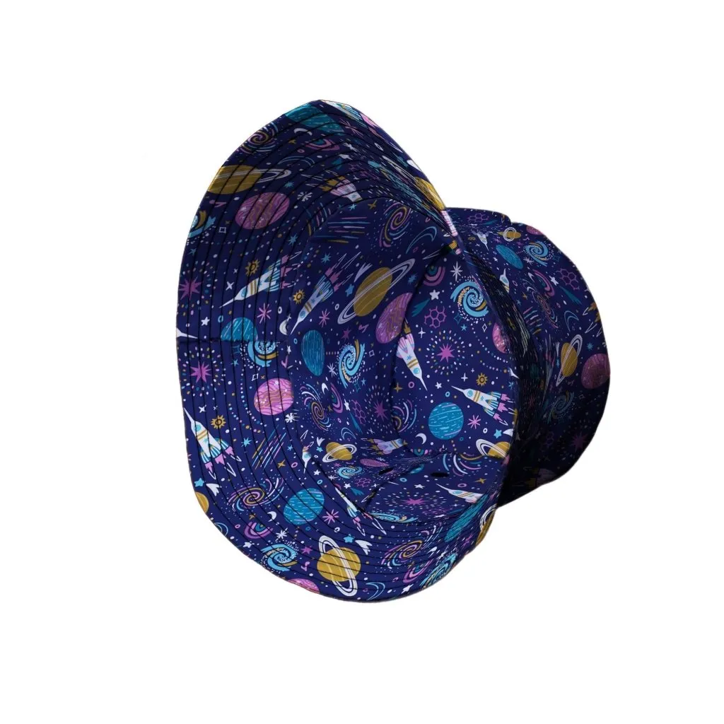 Cosmic Cute Outer Space Bucket Hat