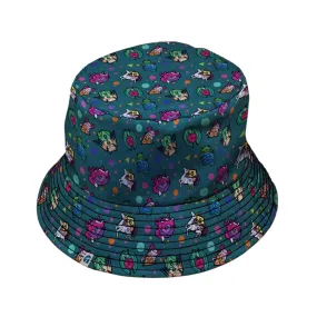 Dnd Dice Critters Teal Bucket Hat