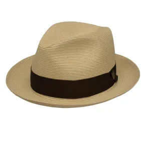 Dobbs Rosebud - Straw Fedora Hat