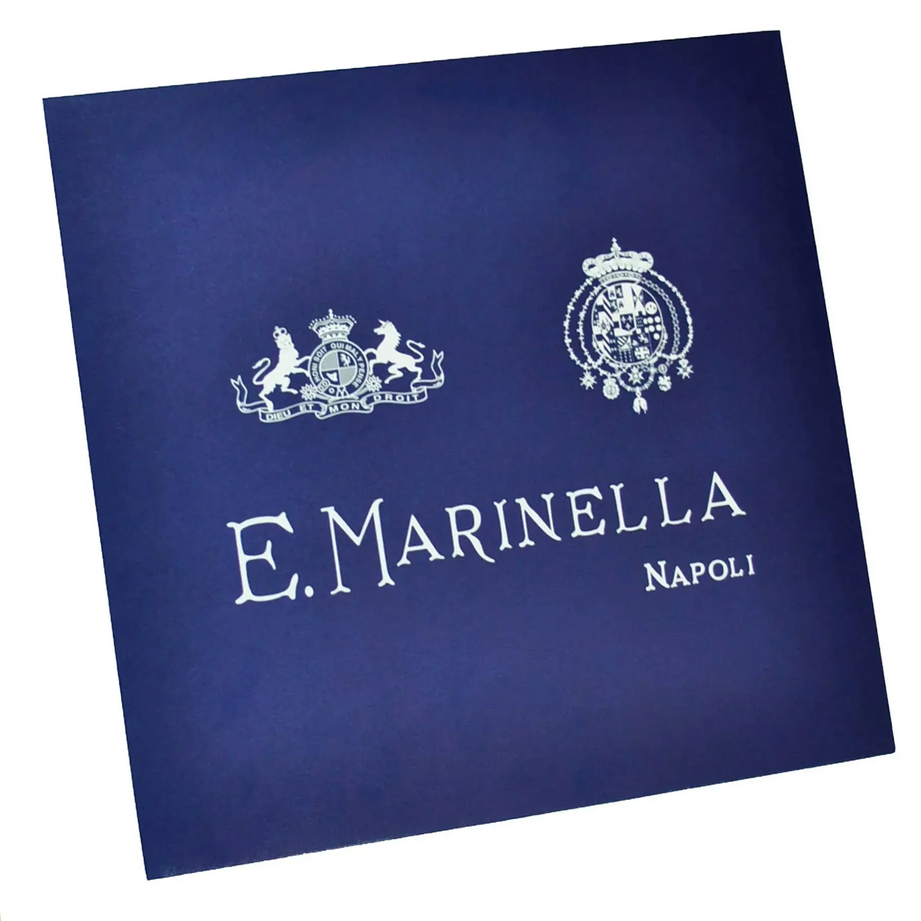 E. Marinella Scarf Dark Brown Lucky Horn & Pulcinella Mask - Twill Silk Foulard SALE