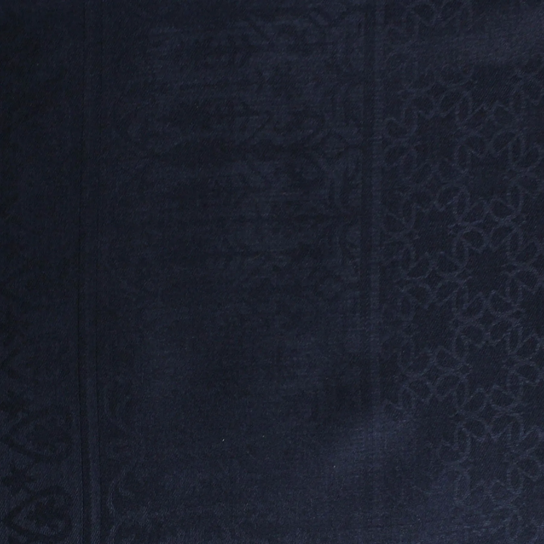 Elie Saab Scarf Navy Royal Design - Extra Large 55 Inch Square Wool Silk Wrap - SALE