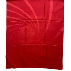 Elie Saab Scarf Red Logo - Wool Silk Designer Shawl SALE