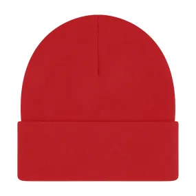 Elowel Beanie Hats for Men and Women - 100% Acrylic Thick Thermal Knit Skull Beanie Winter Hat - Unisex Cuffed Plain Red Beanie Hat