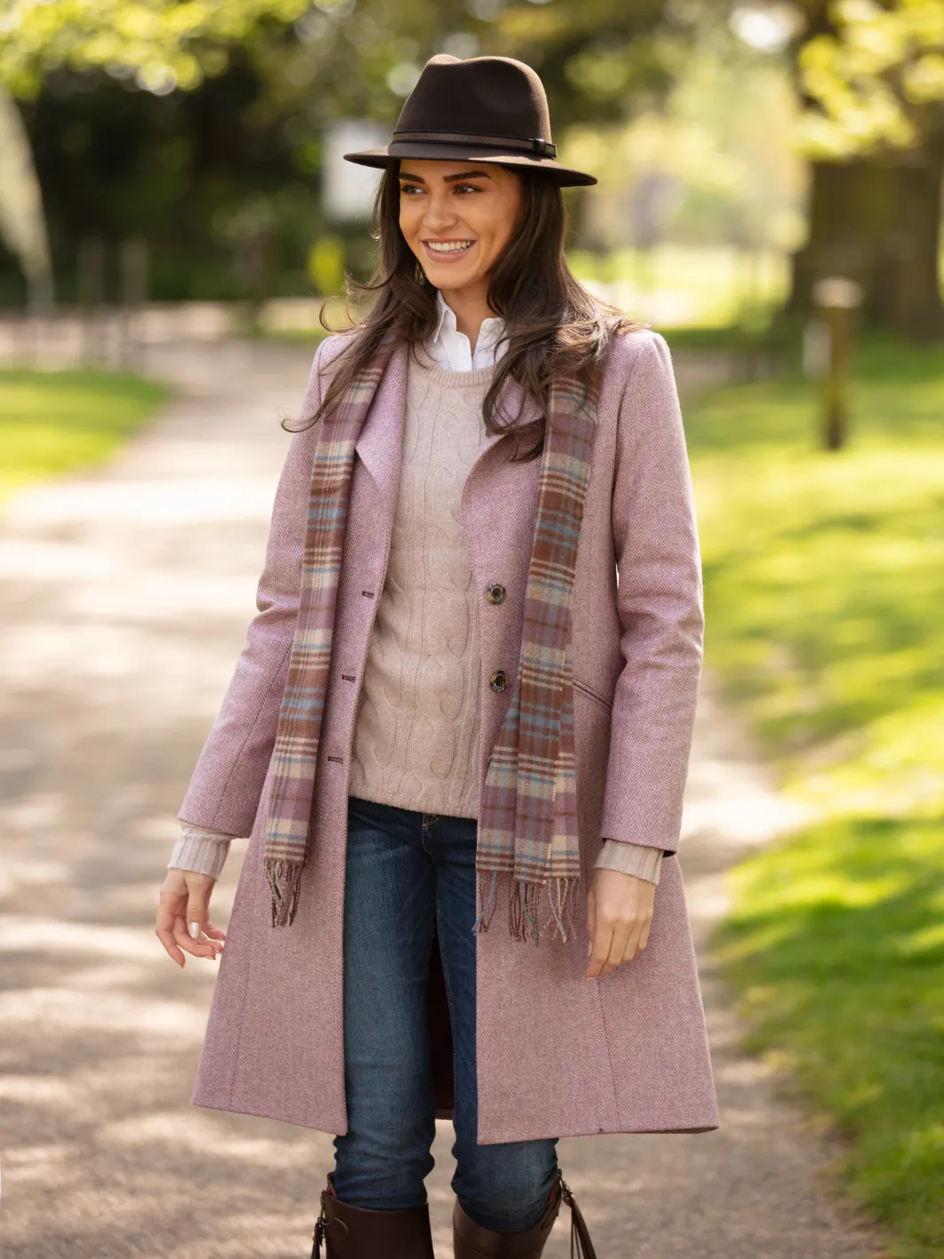 Fedora Wool Hat - Brown