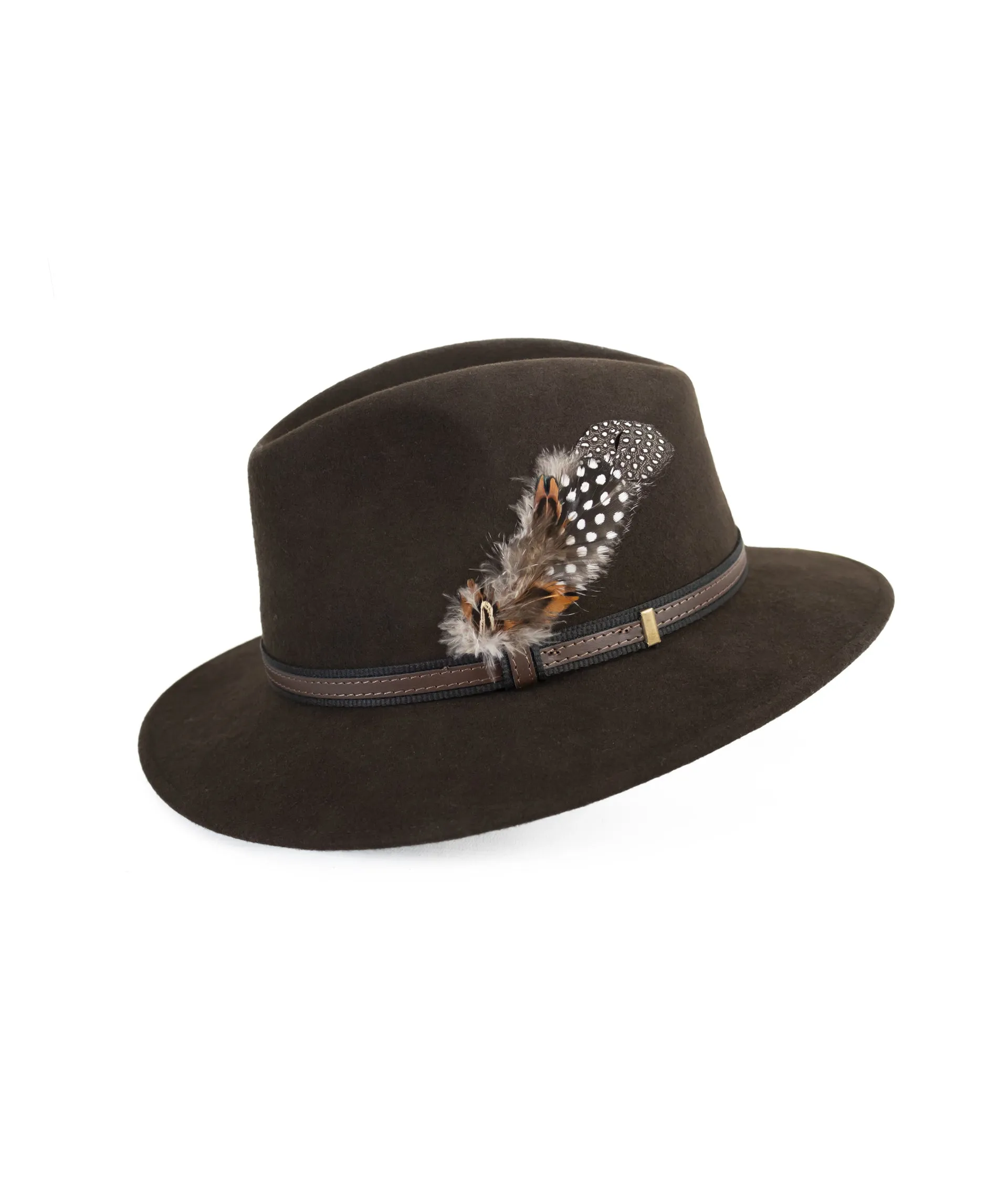 Fedora Wool Hat - Brown