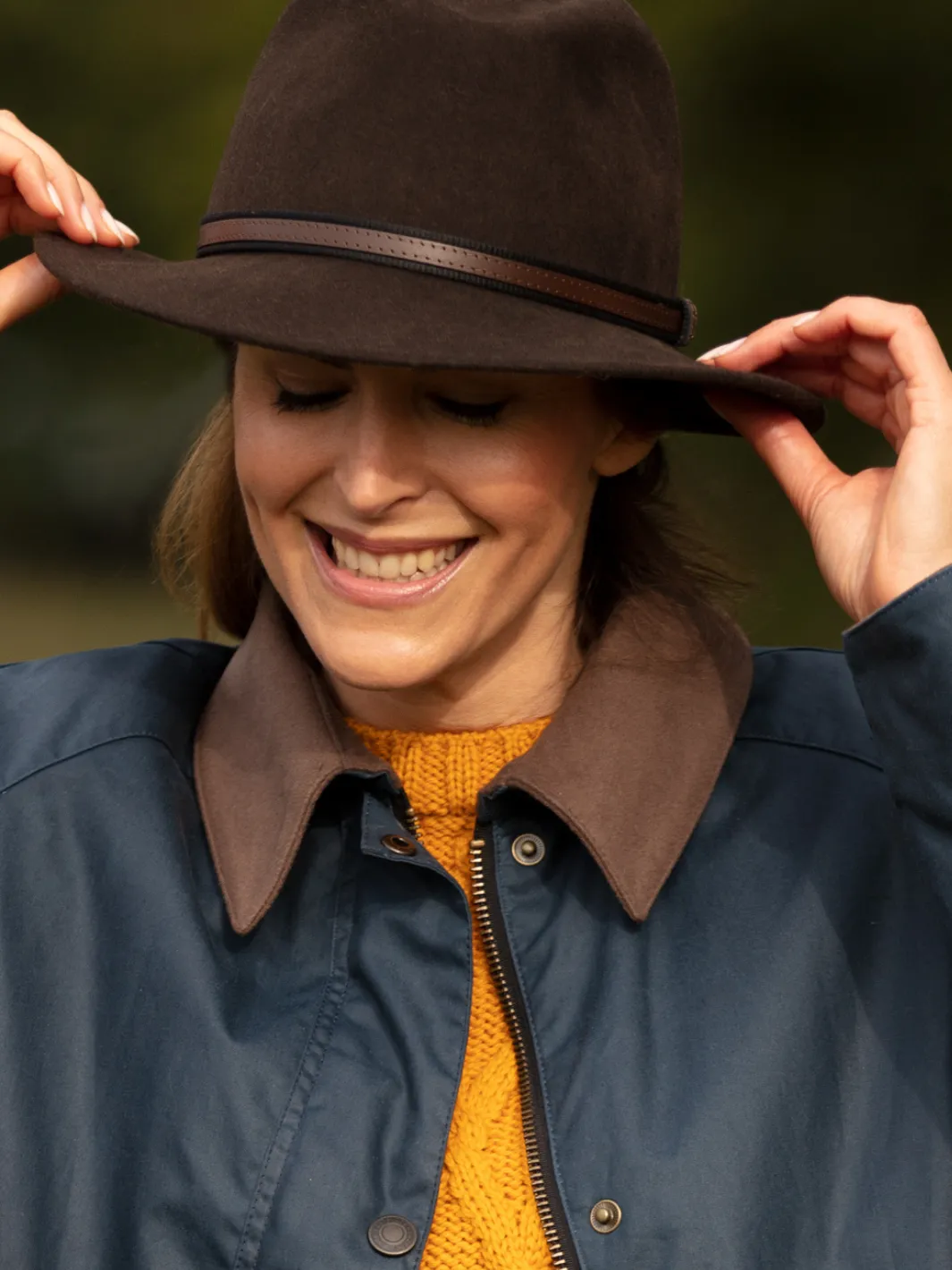 Fedora Wool Hat - Brown