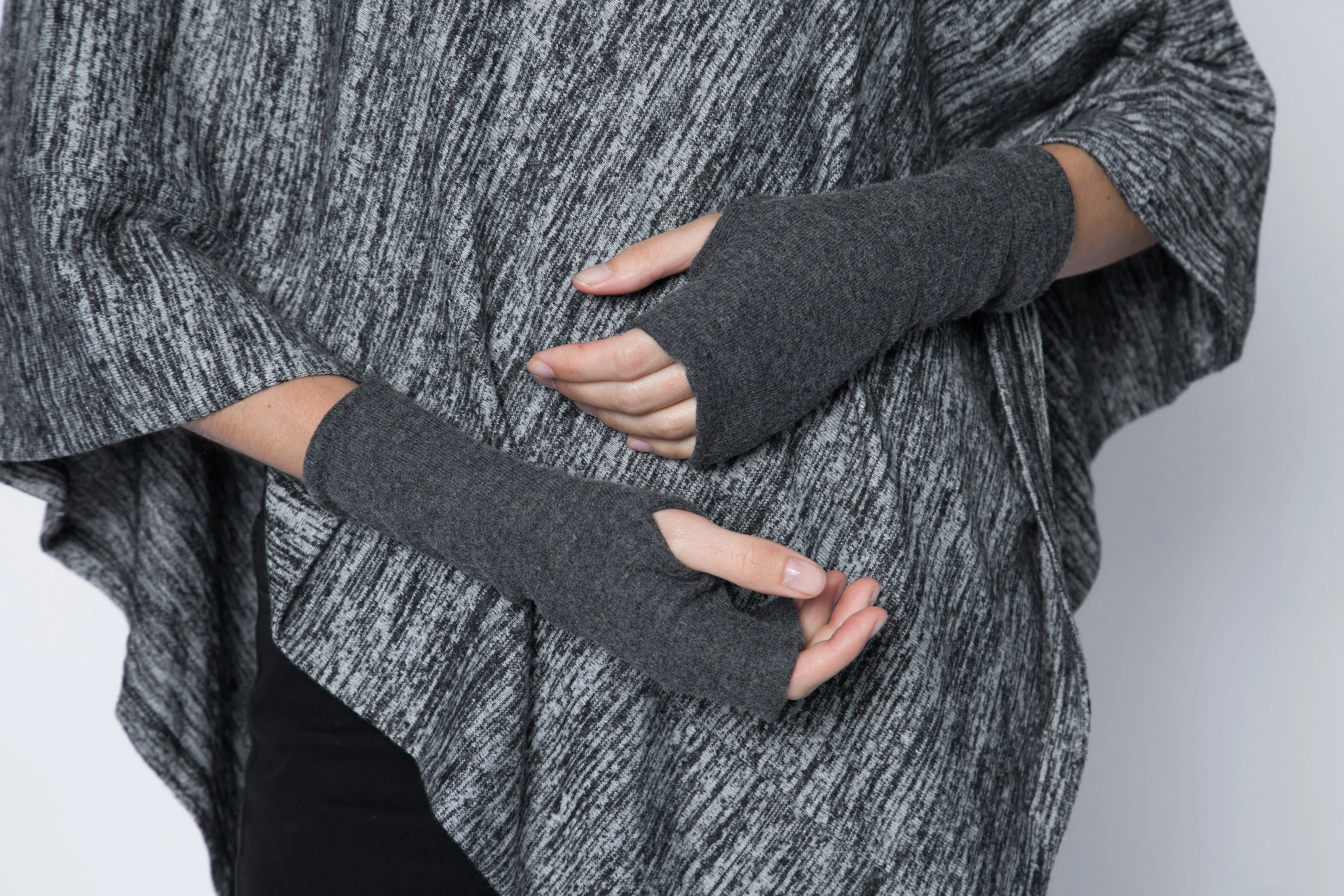 Fingerless Gloves Single Layer Ultra Soft Jersey