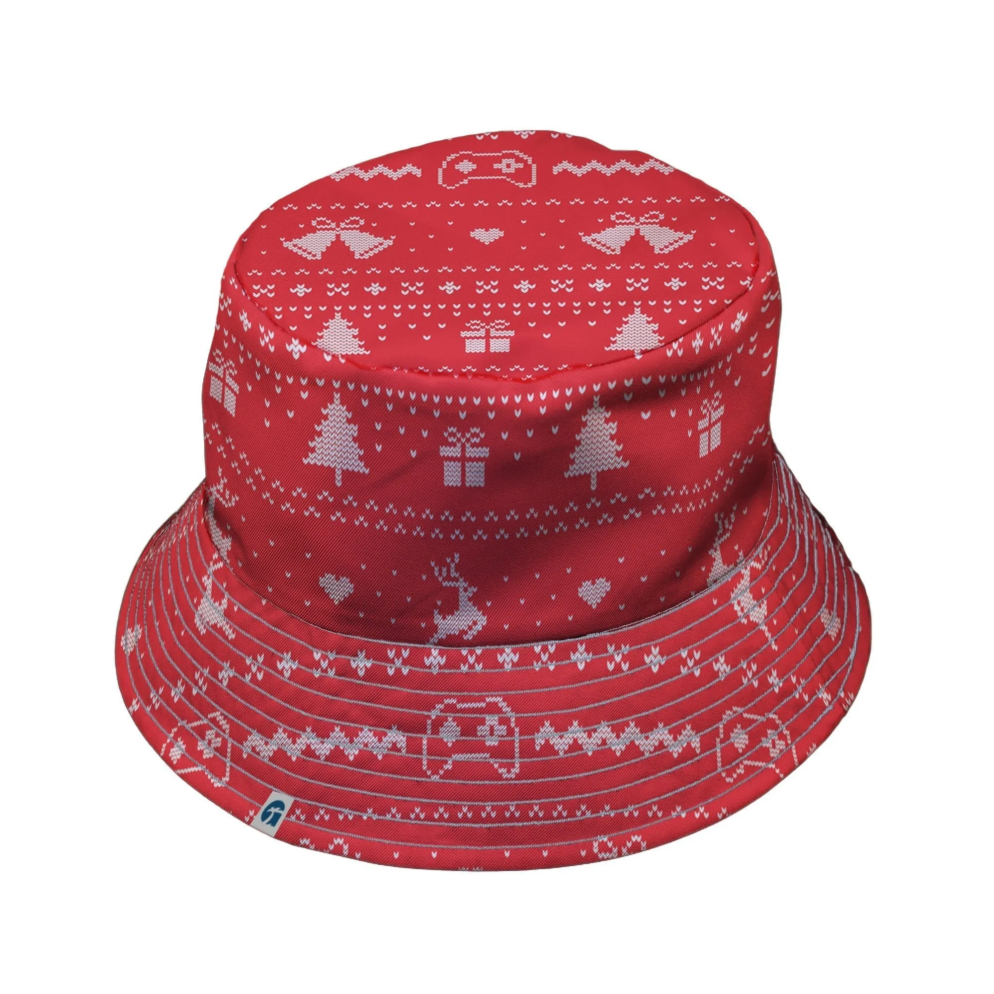 Gamer Christmas Sweater Bucket Hat