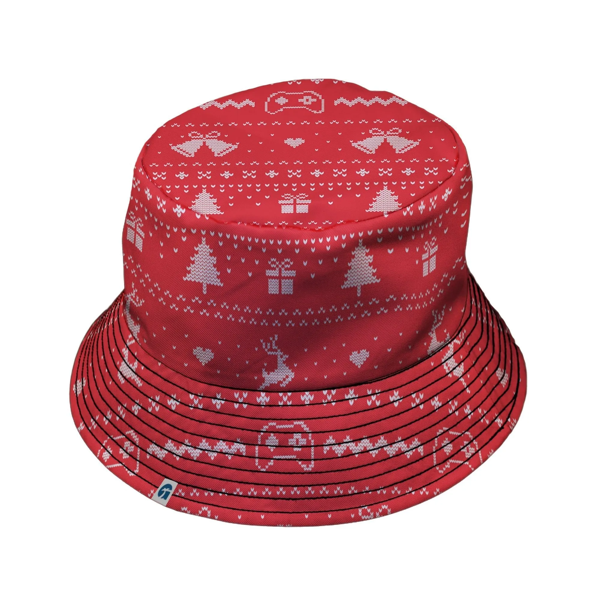 Gamer Christmas Sweater Bucket Hat