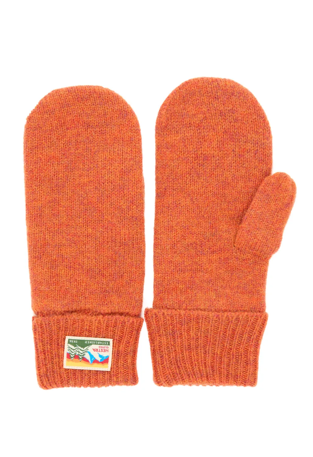 Hestra Raggwool Mitts - Brick red