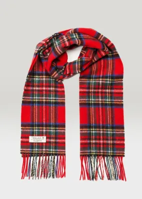 John Hanly Merino Scarf | Royal Stewart Tartan