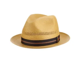 Kentucky Derby Smarty Jones Shantung Straw Panama Fedora