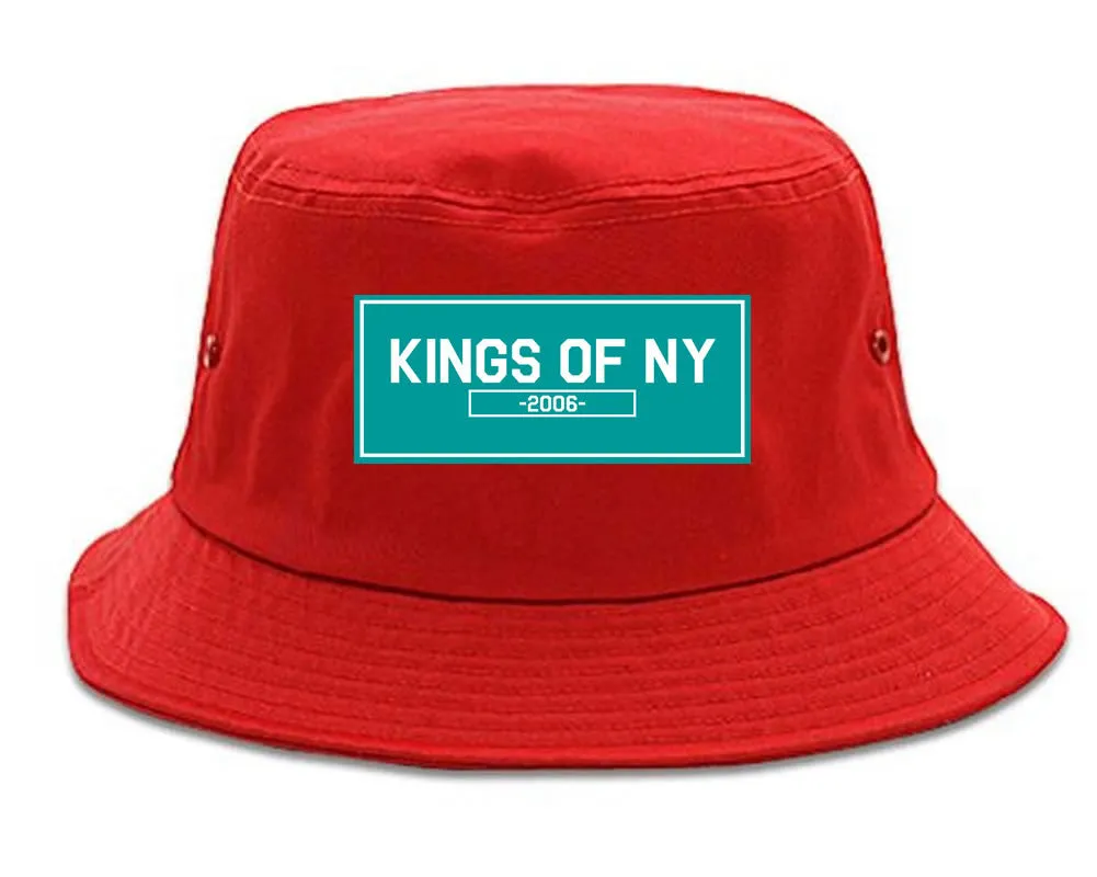 Kings Of NY 2006 FALL15 Blue Logo Bucket Hat