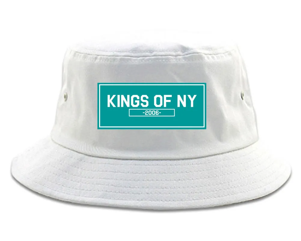 Kings Of NY 2006 FALL15 Blue Logo Bucket Hat