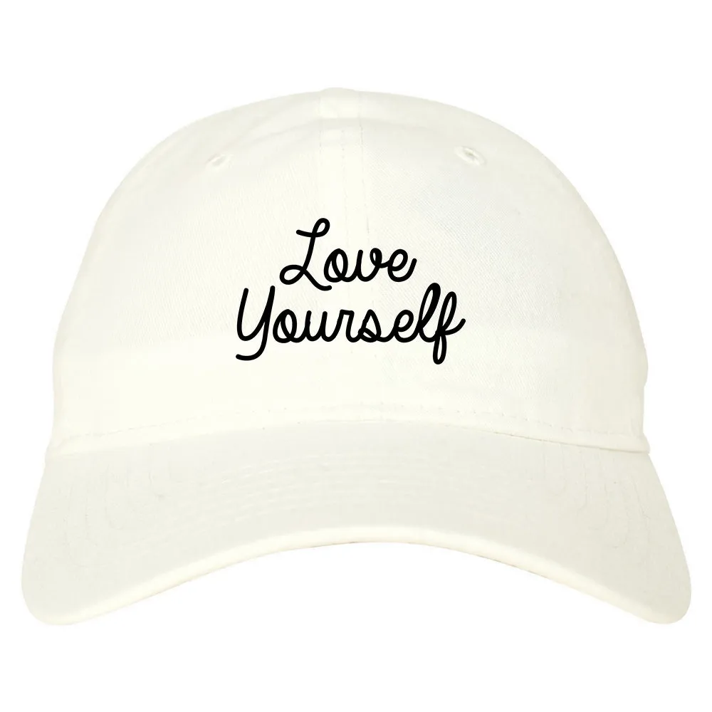 Love Yourself Script Mens Dad Hat Baseball Cap