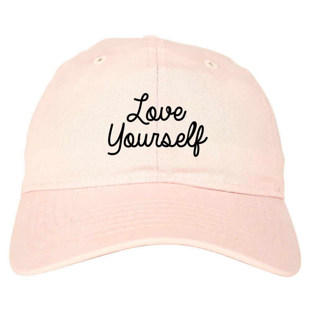 Love Yourself Script Mens Dad Hat Baseball Cap