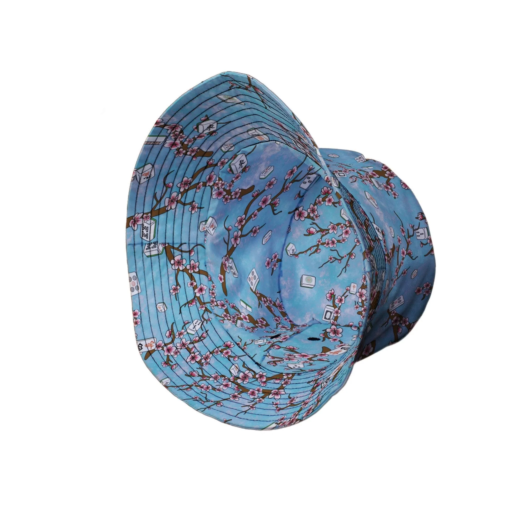 Mahjong Tiles Sunrise Anime Bucket Hat