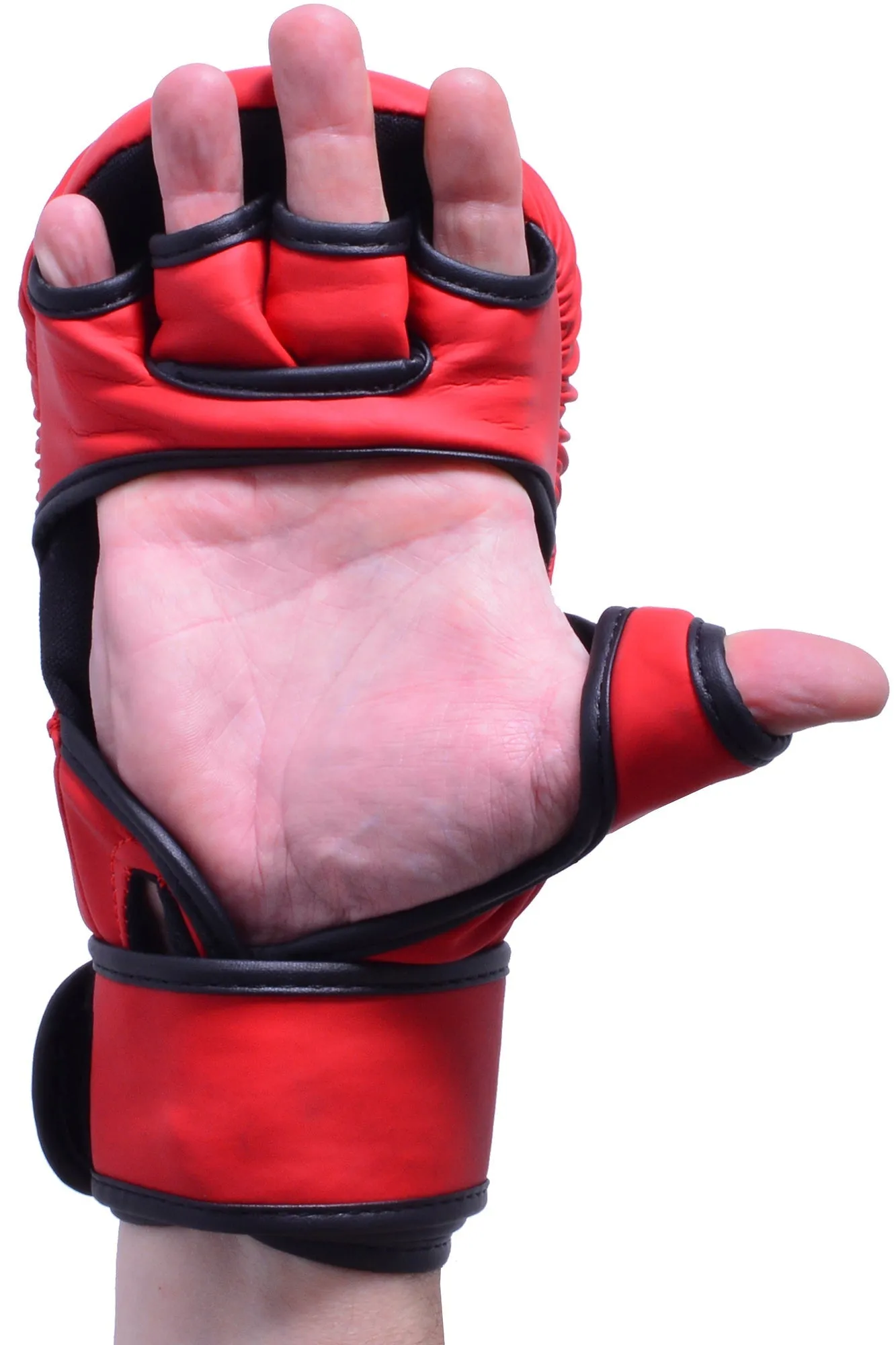 MAR-233D | Rex Leather Red Amateur MMA Gloves