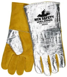 MCR Safety Alumnized Welder Glove W/FR Backing