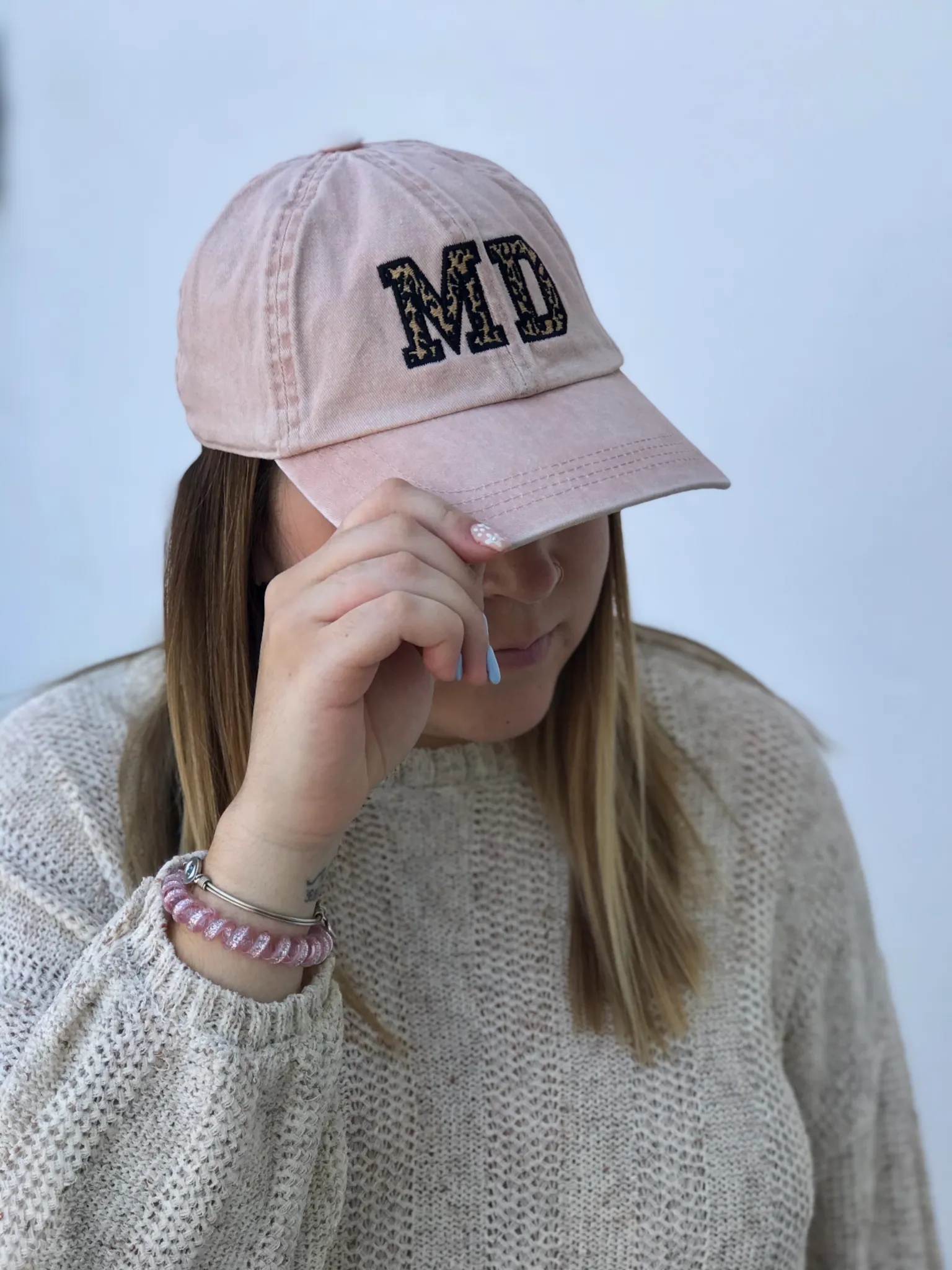 MD Baseball Cap - Dusty Pink