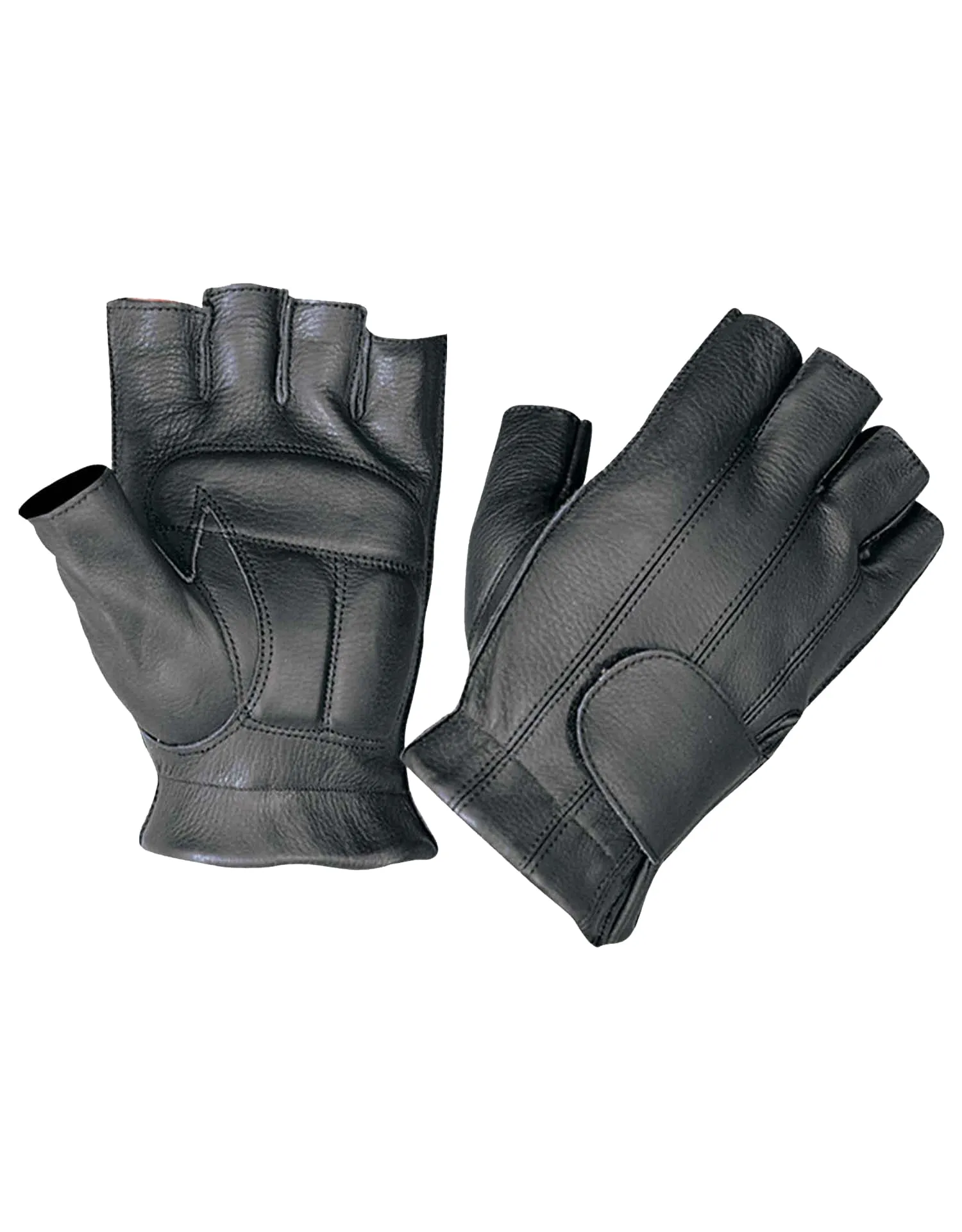 Men's Fingerless Leather Gloves