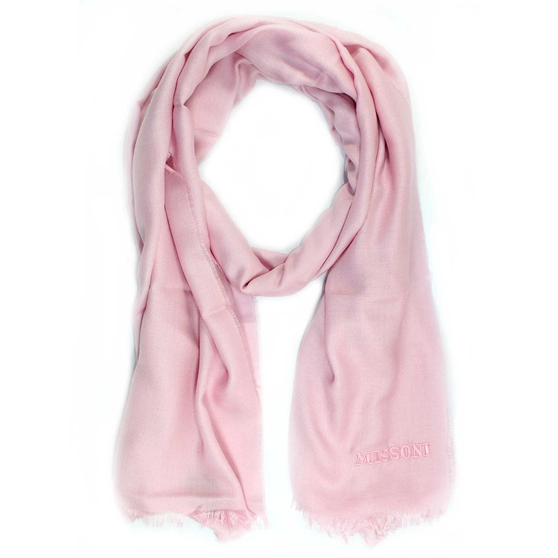 Missoni Scarf Pink - Lightweight Alpaca Silk Designer Shawl FINAL SALE